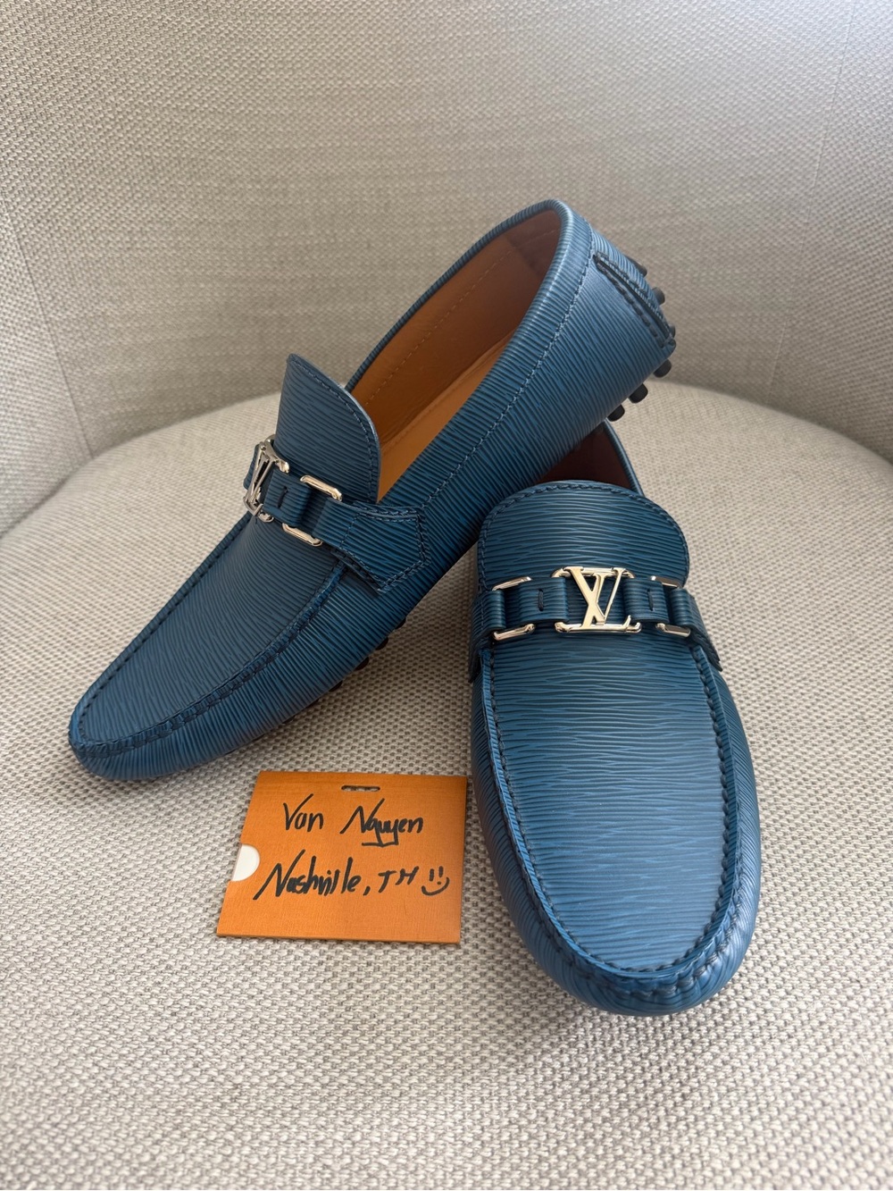 Louis Vuitton Blue Epi Leather